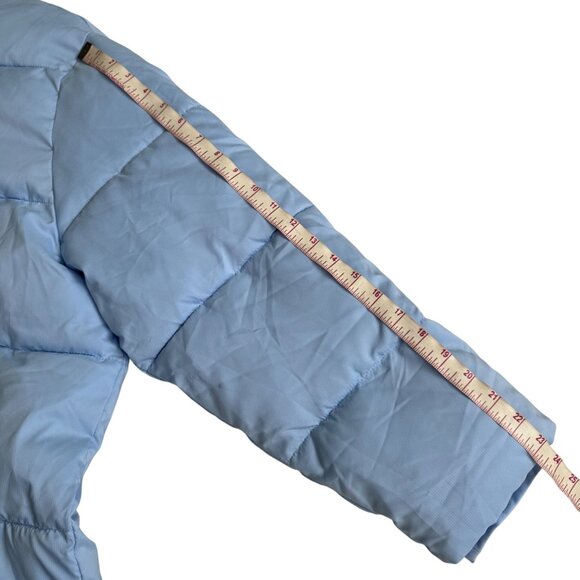 Girlfriend Collective Light Blue Puffer Jacket serenity Zip-Up XXXL Winter Coat - Picture 11 of 16
